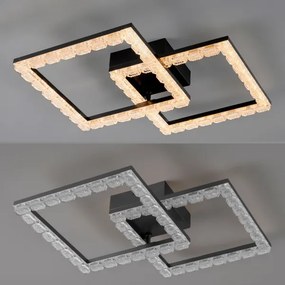 JUST LIGHT. 14732-18 - Plafonieră LED GLITRA LED/17,5W/230V neagră