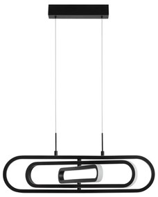 Lustra LED dimabila, design modern ARTE, negru