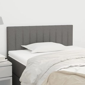 vidaXL Tăblie de pat, gri închis, 80x5x78/88 cm, textil