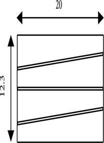 Aplica LED de perete moderna Section