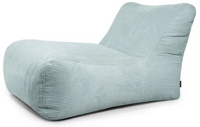 Fotoliu bean bag verde mentă cu tapițerie din catifea reiată Lounge 100 – SLOWDOWN