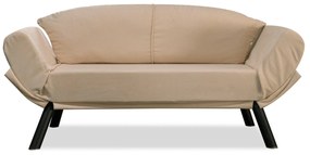 Canapea extensibila cu 2 Locuri Genzo, Bej, 177 x 87 x 81 cm