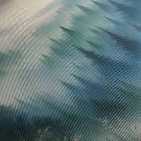 Tablou - Peisaj forestier cu ceață (90x60 cm)