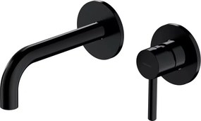 Baterie lavoar incastrata Omnires Y cu corp ingropat inclus negru