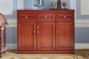 Comodă lemn masiv Toronto Model B3, 120 × 40 × 84 cm