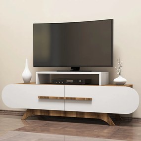 Masă TV Rose Walnut Alb
