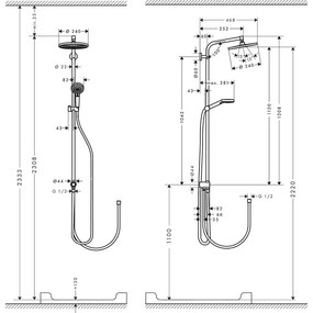 Set de dus, Hansgrohe, Crometta S 240 1 jet Reno, crom