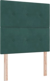 vidaXL Tăblie cap Verde închis 80 cm Catifea