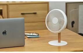 Veioză crem cu ventilator cu telecomandă (înălțime 26 cm) Beyond – Gingko