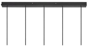 Lustra cu 5 pendule stil minimalist design nordic Tilo negru 2010483003 NL