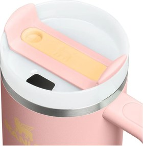Termos piersică cu pai din oțel inoxidabil 1,18 l Quencher H2.O FlowState™ Tumbler Peach Rose – Stanley