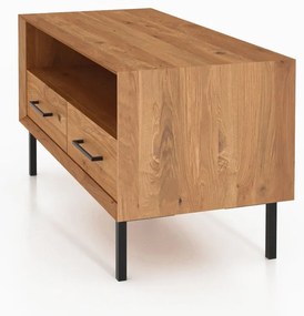 Comodă TV din lemn de stejar 90x50 cm Abies – The Beds