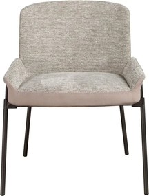 Scaun modern design italian, Tesatura, Catifea, Grey/ Brown