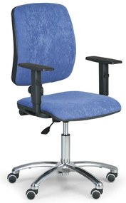 Scaun de lucru Torino II cu cotiere T, albastru
