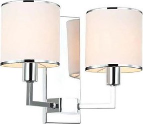 Open Design OR81497 - Aplica de perete CASA 2xE14/12W/230V, crom lucios/crem