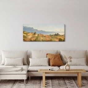 Tablou - Alexandre Calame, Swiss Landscape, reproducere (120x50 cm)
