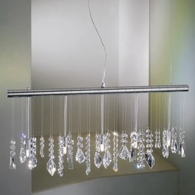 Lustră de cristal pe cablu Kolarz 104.85.5 STRETTA 5xG9/40W/230V crom lucios