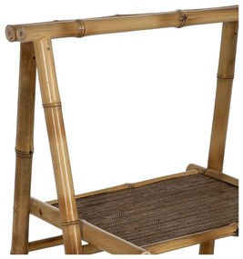 Etajeră în culoare naturală din bambus 48x100x45 cm Manali – Ixia