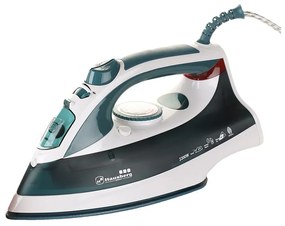Fier de calcat Hausberg HB-7807VR, talpa ceramica, jet de abur 12g/min, abur pe verticala 25g/min, sistem antipicurare, sistem autocuratare, 2200W