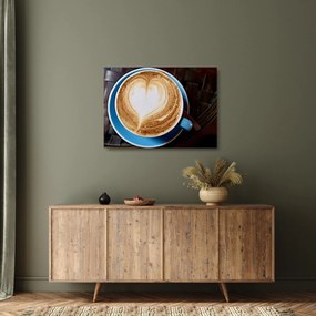 Tablou pe sticlă - Latte art (70x50 cm)
