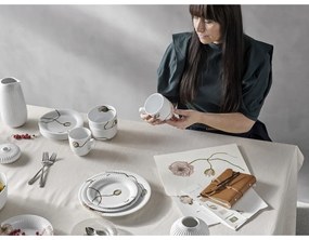 Cană din porțelan Kähler Design Hammershøi Poppy, 330 ml, alb