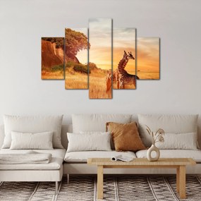 Tablou Girafe în Africa (150x105 cm)