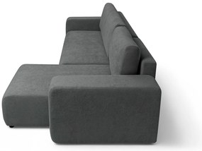 Colțar extensibil Avia Mini universal - grafit țesătură boucle Gerra 120