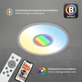Plafonieră LED RGB dimabilă Brilo CENTRO LED/24W/230V Wi-Fi Tuya + telecomandă