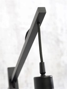 Lampadar eco din bambus Cango negru, 60x25cm