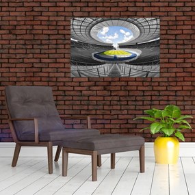 Tablou - stadionul de fodbal (90x60 cm)