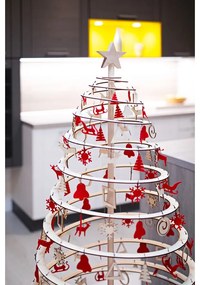 Steluță din lemn pentru brad de Crăciun Spira Large