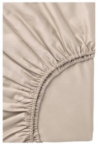 Lenjerie de pat bej din bumbac ranforcé pentru pat dublu/extinsă cu cearceaf inclus/cu 4 piese 200x220 cm Amore – Mila Home