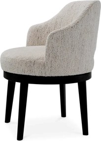 Scaun dining design LUX Sofia, Seashell off white