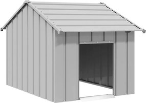 vidaXL Casă pentru câini cu acoperiș 83x130x85 cm oțel galvanizat