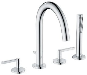 Baterie cada - dus Kludi Nova Fonte Puristic cu 4 piese crom lucios