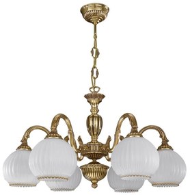 Candelabru din alama cu 6 brate design italian 9300