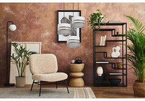 Lustră pe cablu CORAL 3xE27/60W/230V alb/gri