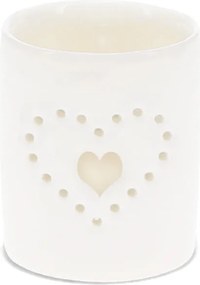Sfeșnic pentru lumânări pastilă din ceramică Heart – Rex London