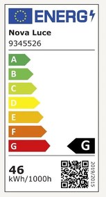 Plafoniera LED dimabila design modern STAKE alb/lemn 45cm