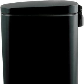 Coș de gunoi cu pedală soft-close Spirella Akira50 l, negru mat, 50 l