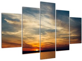 Tablou cu apus de soare (150x105 cm)