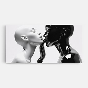 Tablou Canvas, 60x120cm, Dormitor si Living, Moderne, Alb negru, Feminine Sculpture