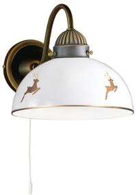 Kolarz 731.61.150 - Aplică de perete NONNA 1xE27/75W/230V cu ornament cerb, aur roz