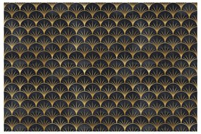 Tapet decorativ pentru mobilier Ambiance Youlika, negru - auriu