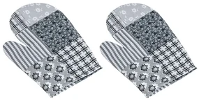 Mănușă de bucătărie Bellatex Patchwork gri, 28 x18 cm, 2 buc