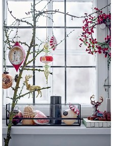 Ornament de Crăciun din sticlă 9 cm Candy – Bloomingville