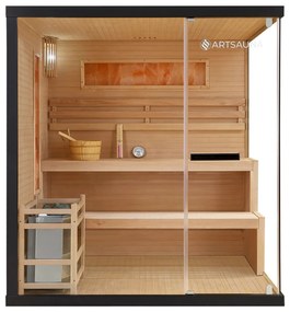 Vnútorná sauna Vantaa 175 so soľnými kameňmi