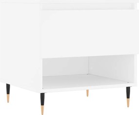 vidaXL Măsuță de cafea, alb, 50x46x50 cm, lemn prelucrat