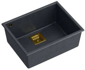 Chiuveta din granit DAVID 50 negru metalic