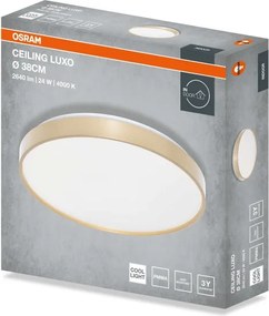Osram - Plafonieră LED CEILING LUXO, LED/24W/230V, Ø 38 cm, auriu